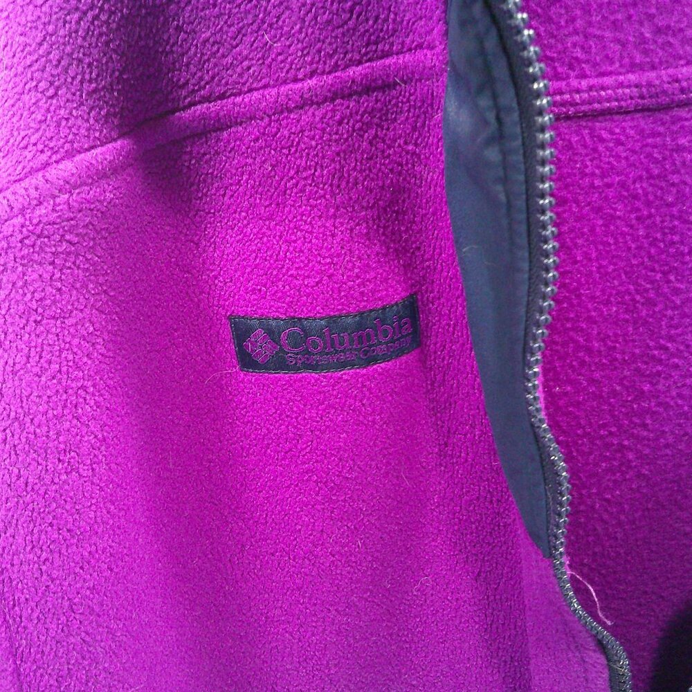 Columbia Vintage 90’s Preppy Ski Jacket Longs Peak Size M | Navy Purple Teal - Picture 7 of 12